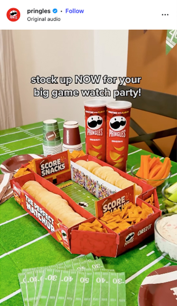 Pringles Social Media Post - Stock up