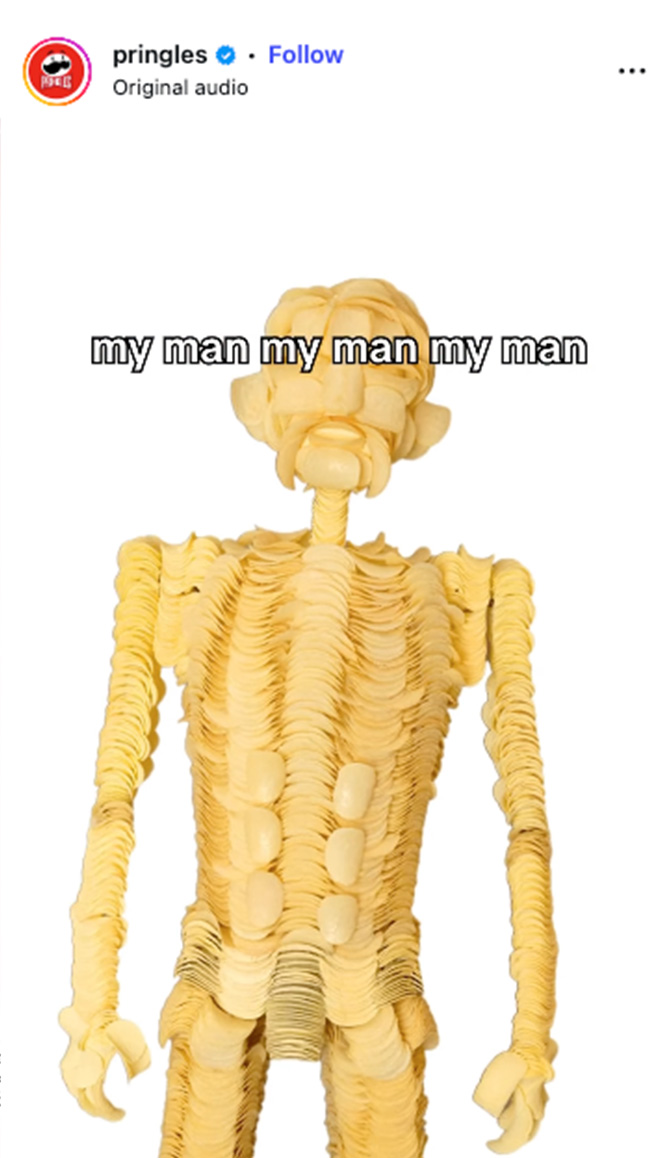 Pringles Social Media Post - My Man